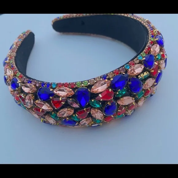 COPY - COPY - - Bossed up blinged out rhinestone headband  display picture 1